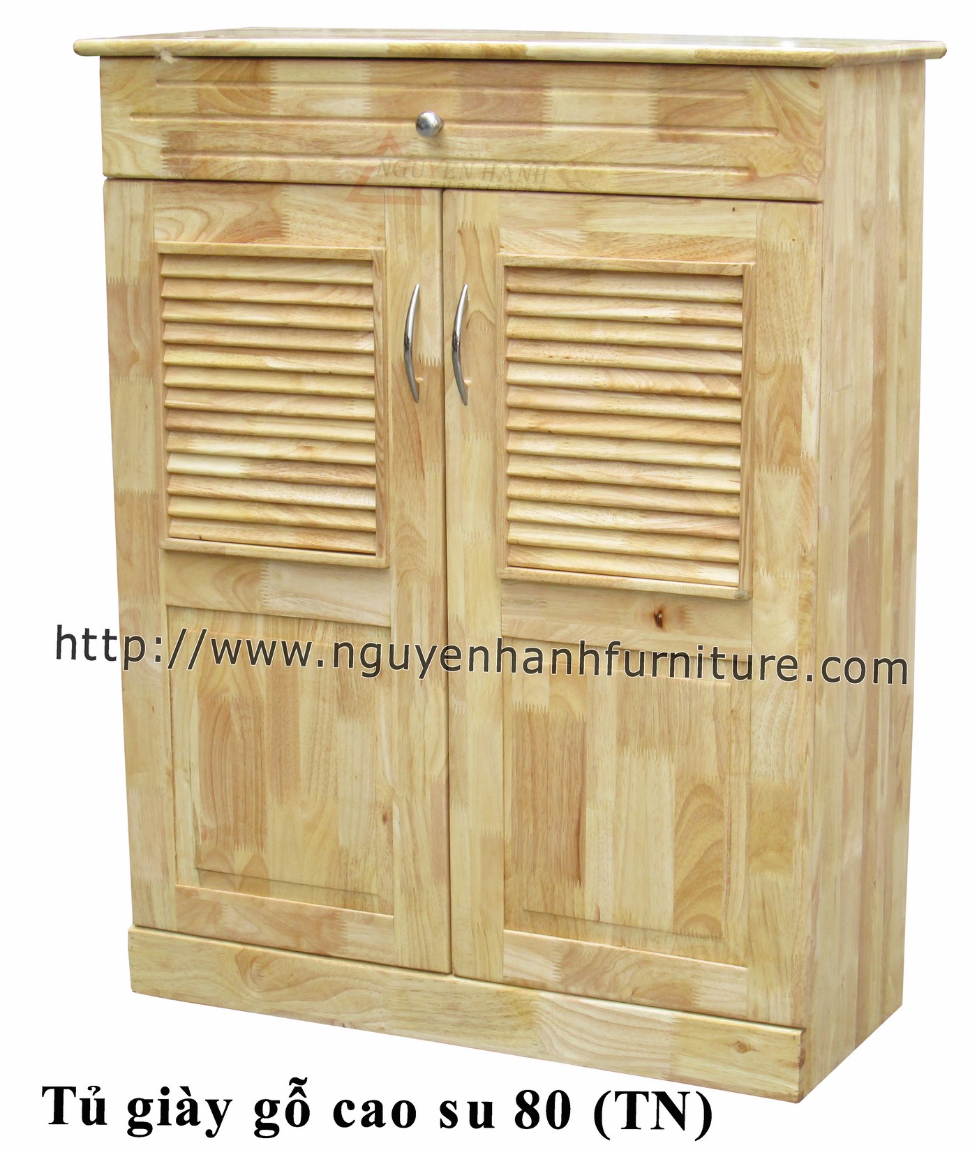 Name product: Rubber wood shoes cabinet 80cm - Dimensions: 80 x 34 x 100 (H) - Description: Wood natural rubber